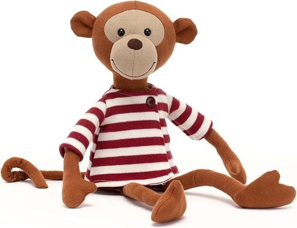 Madison Monkey Stuffed Animal, 12.5 inches | Monkey Plush Toy | Classic Children's Gift