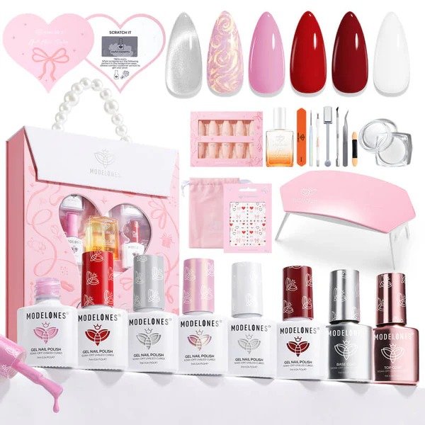 Velvet Kiss - Mini Salon Gel Nail Polish Kit