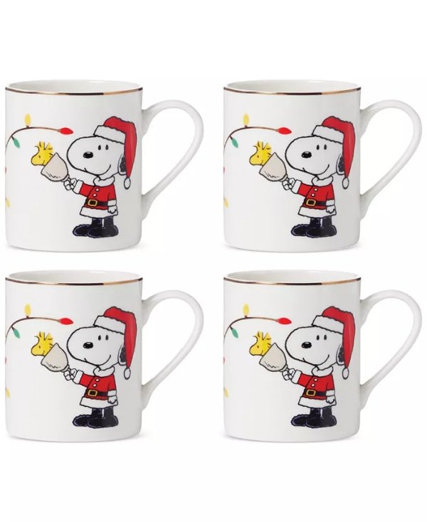 Snoopy 咖啡杯 4个