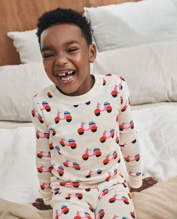 Kids Long John Pajama Set