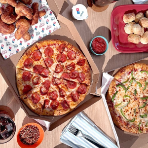 Any Toppings Pizza for $9.99Domino's Pizza Large Any Crust