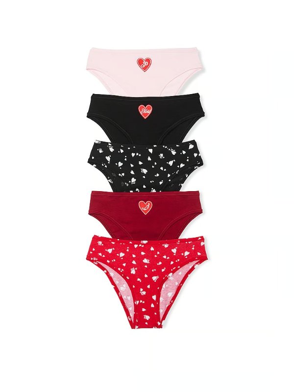 5-Pack Cotton Cheeky Panties