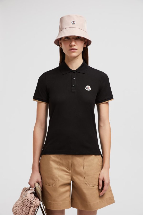 Logo Patch Cotton Piquet Polo Shirt