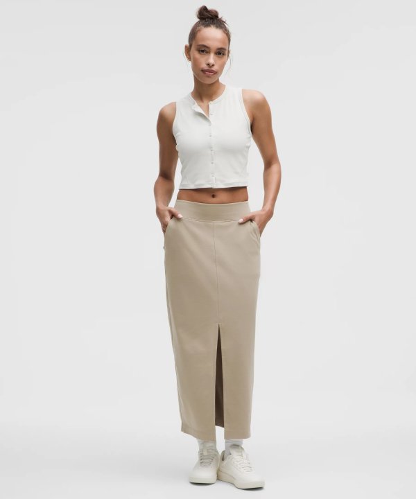 Pique Maxi Skirt