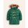Longline Padded Coat Jewel Green Gold Foil Confetti