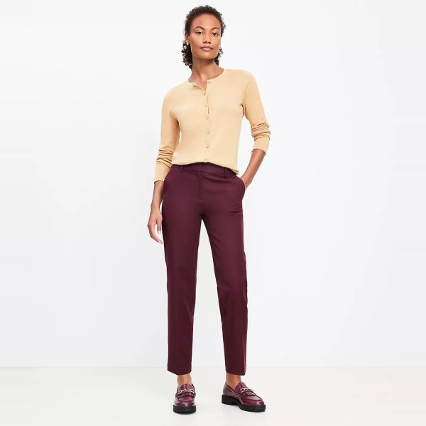 Riviera Slim Pants in Doubleweave