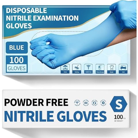 $5.74Medguy Powder-Free Nitrile Exam Gloves, 4.5 Mil, 100 Count