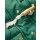 Longline Padded Coat Jewel Green Gold Foil Confetti