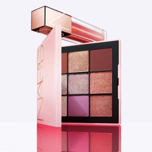 $49+满送20件大礼包上新：Nars 超靓玫瑰棕9色眼影盘