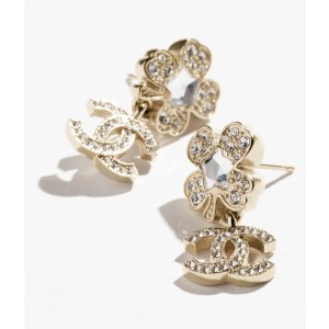 ChanelSpring-Summer 2025 Pre-collection Pendant Earrings Metal & Strass Gold & Crystal