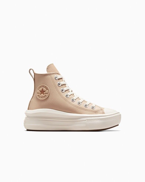 Chuck Taylor 大童皮革厚底高帮鞋