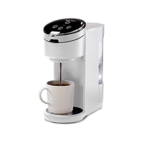 K-Cup Pod Compatible Single Serve Coffee Maker with Reusable Pod and Bold Setting, 8-12oz, 40oz Reservoir, White