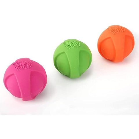 Hartz DuraPlay Ball Squeaky Latex Dog Toy, Medium 3 Pack