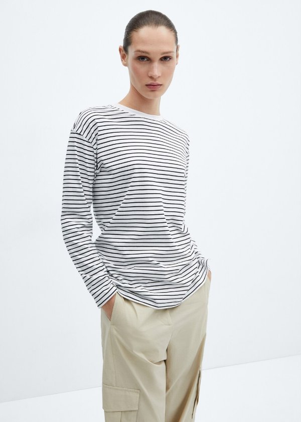 Striped oversized t-shirt