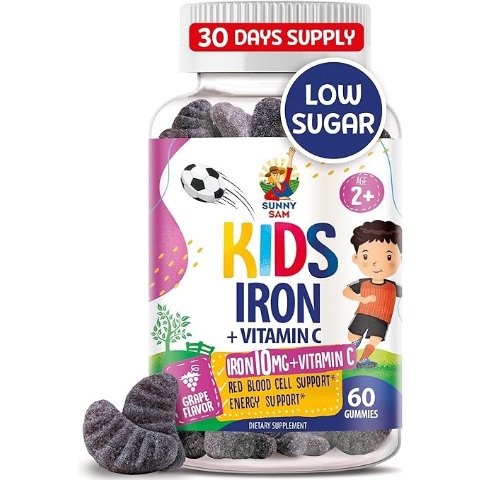 SUNNY SAM Iron Gummies for Kids & Teens