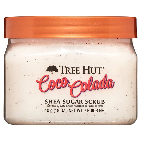 Tree Hut Coco Colada Shea Sugar Exfoliating and Hydrating Body Scrub, 18 oz.