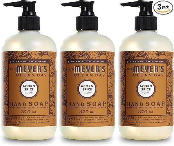 MRS. MEYER'S CLEAN DAY Hand Soap Acorn Spice 12.5 oz  Pack of 3