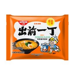NISSIN Demae Ramen Noodle with Soup Base Miso Tonkotsu Pork Flavor 100g
