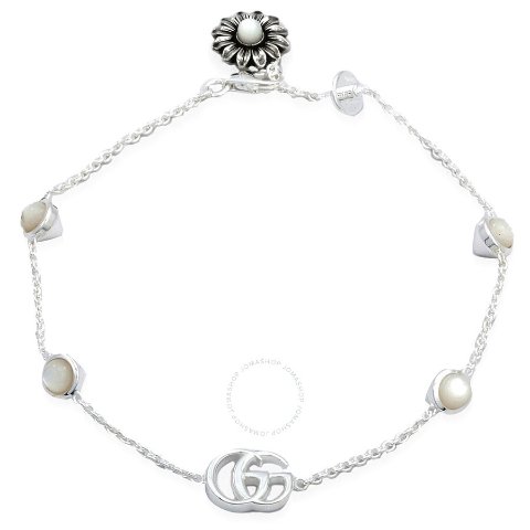 Gucci$20 off $450GG Marmont Mother of Pearl Sterling Silver Bracelet