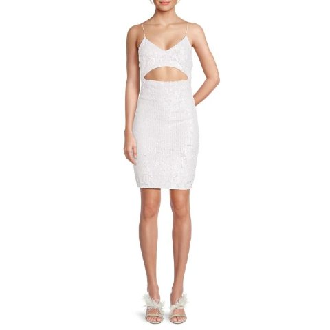Alice + OliviaValli Sequin Mini Bodycon Dress