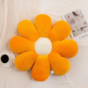 Menoeceus Flower Pillow, Orange Flower