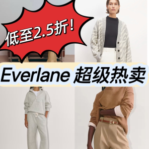 爆火棉外套$45 喇叭牛仔裤$38🌟抄低价！Everlane 超级热卖 低至2.5折