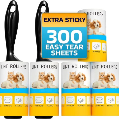 Lint Rollers for Pet Hair, Sticky, Remover for Couch, Clothes