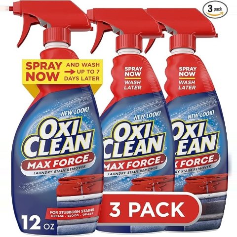 OxiClean Max Force Laundry Stain Remover Spray, 3-Pack​