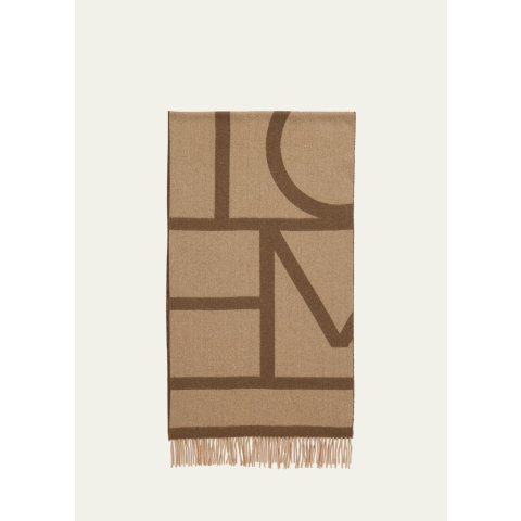 TotemeSpend$500 Get $100GCWool Tonal Monogram Scarf