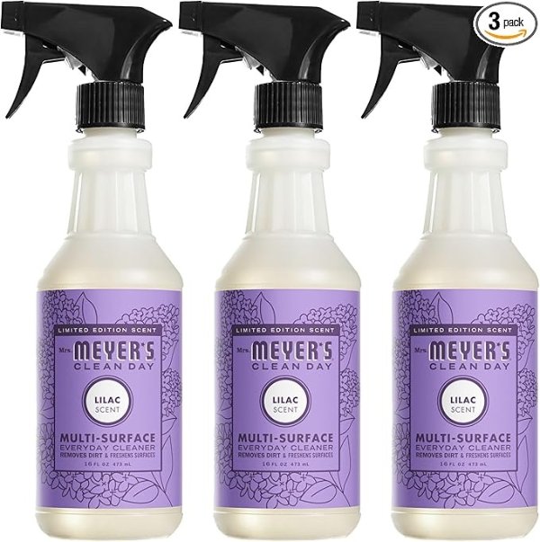 Multi-Surface Everyday Cleaner, Lilac Scent, 16 Ounce Bottle (Pack of 3)