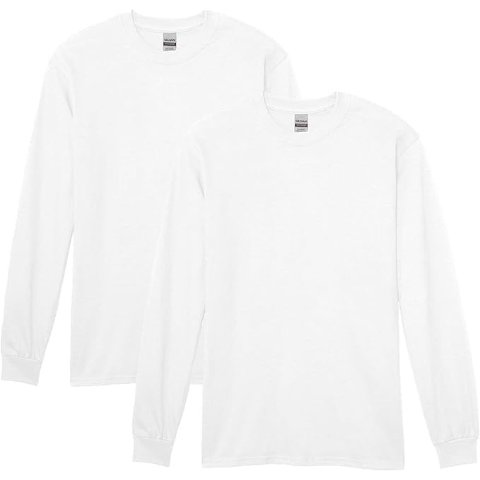 Adult Heavy Cotton Long Sleeve T-Shirt, Style G5400, 2-Pack