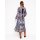 Lily Long Sleeve Midi Dress French Navy,Enchanting Peacock