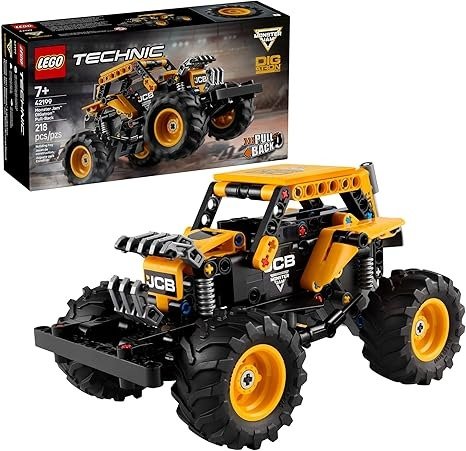 Technic Monster Jam DIGatron Pull-Back Monster Truck Toy - Building Toy for Kids, Boys and Girls, Ages 7+ - Gift for Easter - 42199
