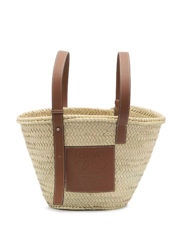 logo-embossed tote bag