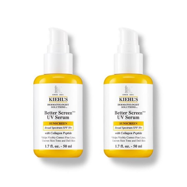Better Screen™ UV Serum SPF 50+ Facial Sunscreen with Collagen Peptide 50ml Duo