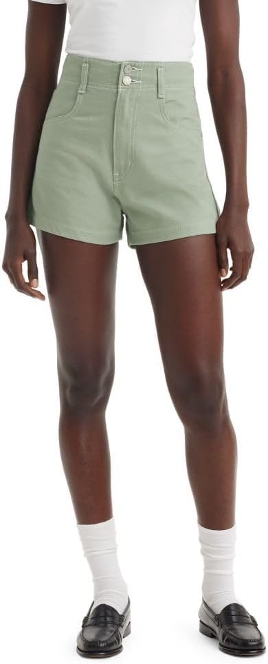 Levi's Women's High Waist Contrast Stitch Mom Shorts