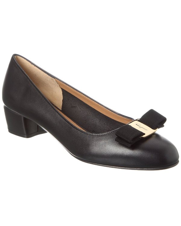 Ferragamo Vara Leather Pump
