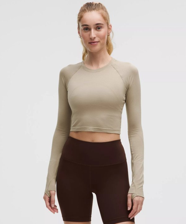 Swiftly Tech Cropped Long-Sleeve Shirt 2.0 | Women's Long Sleeve Shirts | lululemon
