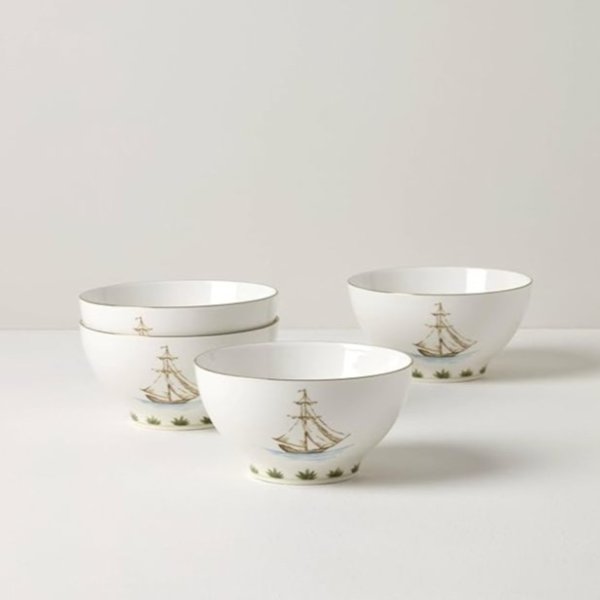 897270 British Colonial Tradewind Rice Bowls, Set of 4
