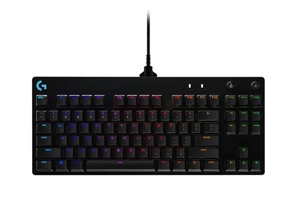 G PRO Mechanical Gaming Keyboard, Ultra Portable Tenkeyless Design, Detachable Micro USB Cable, 16.8 Million Color LIGHTSYNC RGB Backlit Keys