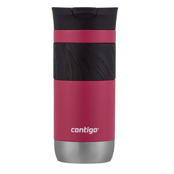 Byron 2.0 Stainless Steel Travel Mug with SNAPSEAL Lid and Grip, 16oz