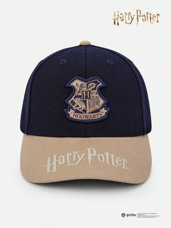 Balabala X Harry Potter Kids' Embroidered Baseball Cap, Unisex College-Style Adjustable Hat