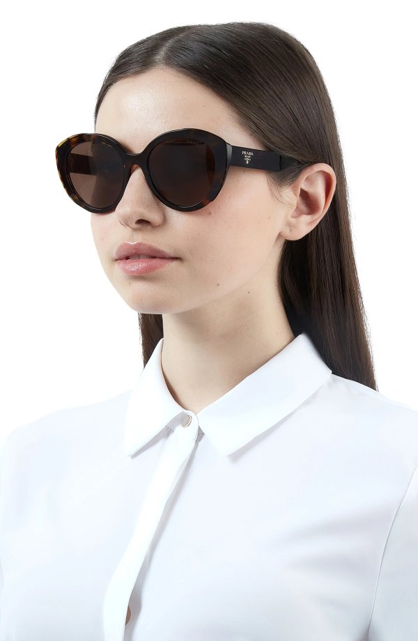 54mm Oval Cat Eye Sunglasses