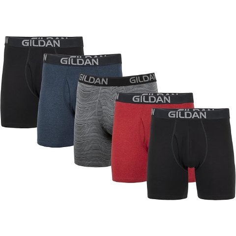 Men s Underwear Cotton Stretch Boxer Briefs, Multipack