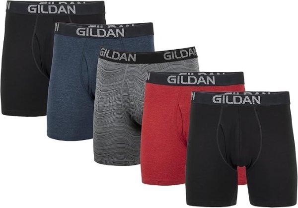Men's Underwear Cotton Stretch Boxer Briefs, Multipack