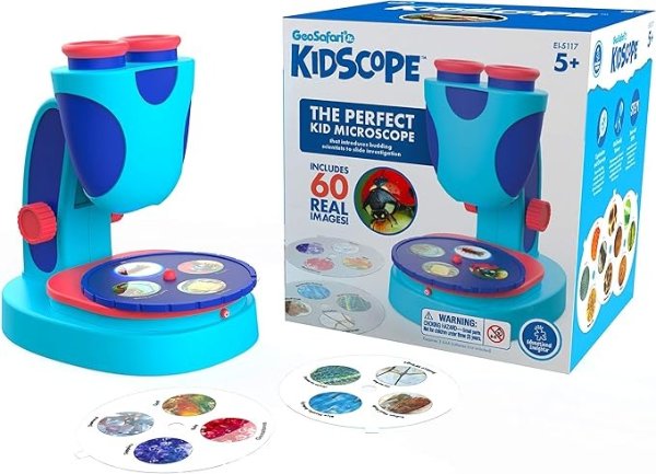 GeoSafari Jr. Kidscope, Microscope for Kids, STEM Toy, Gift for Boys & Girls, Ages 5+