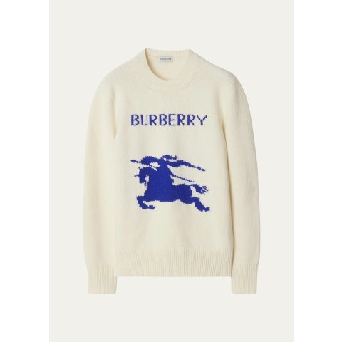 BurberryGet $250GC,Spend$2000 Get $600GCEKD Logo Wool-Cashmere Crewneck Sweater