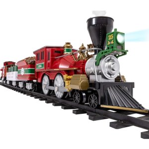 Lionel Battery-Operated North Pole Central Freight Toy Train Set