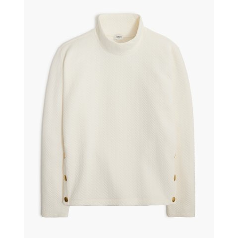 J.CrewHerringbone mockneck sweatshirt