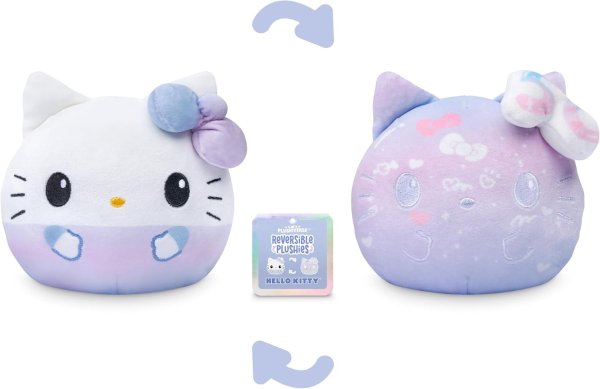 Hello Kitty 50th Anniversary Reversible 4" Plushie - Purple - Officially Licensed Sanrio - Soft Special Edition Stuffed Animal